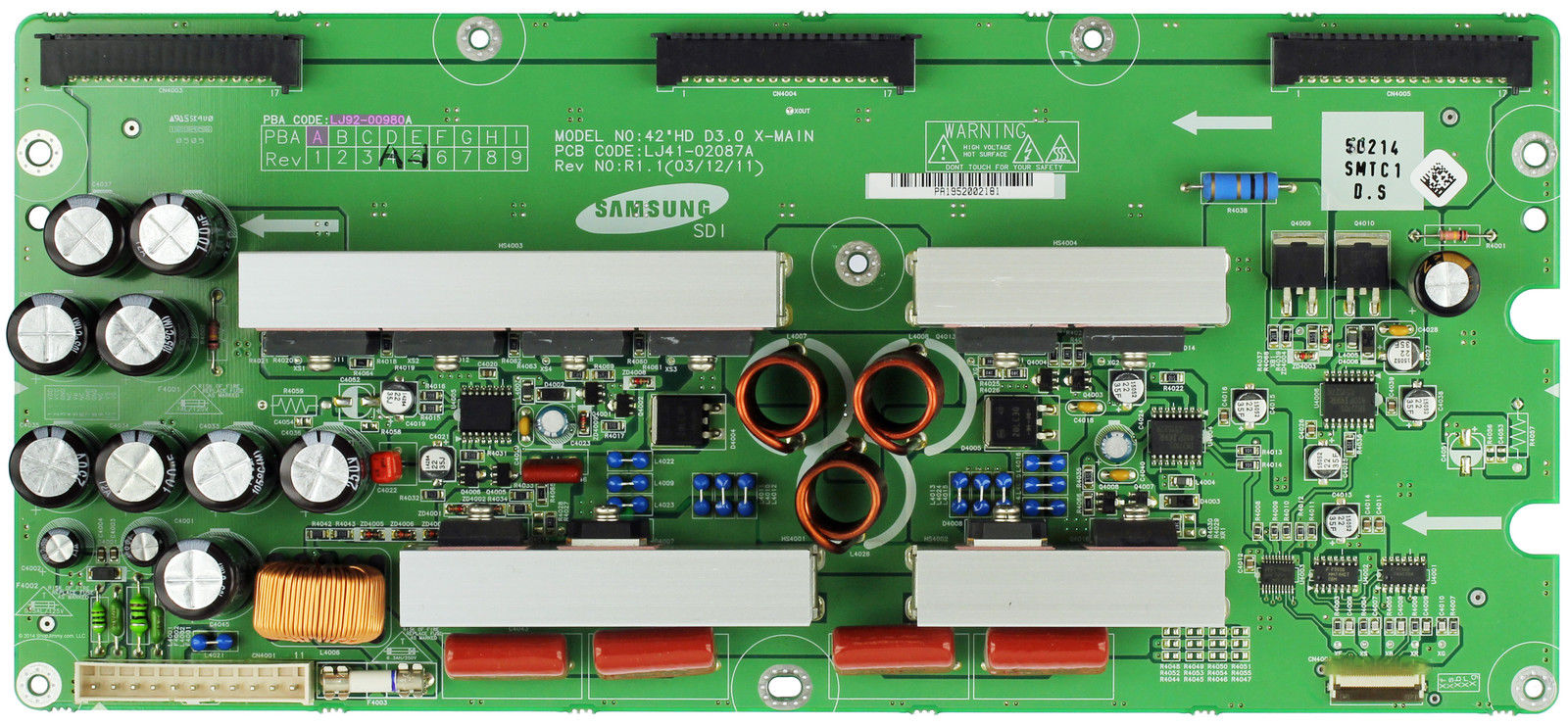 Philips 996500025106 (LJ92-00980A) X-Main Board Tested